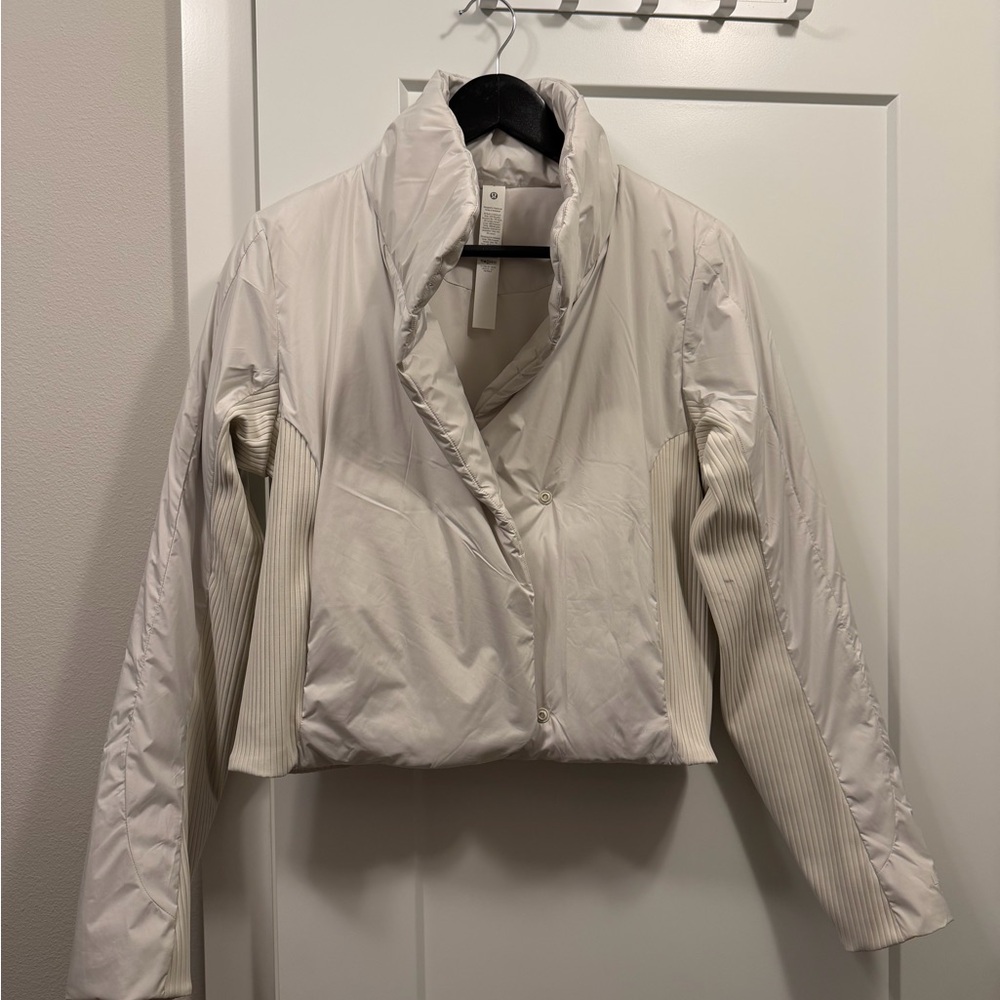 lululemon athletica Cream Puffer Jacket